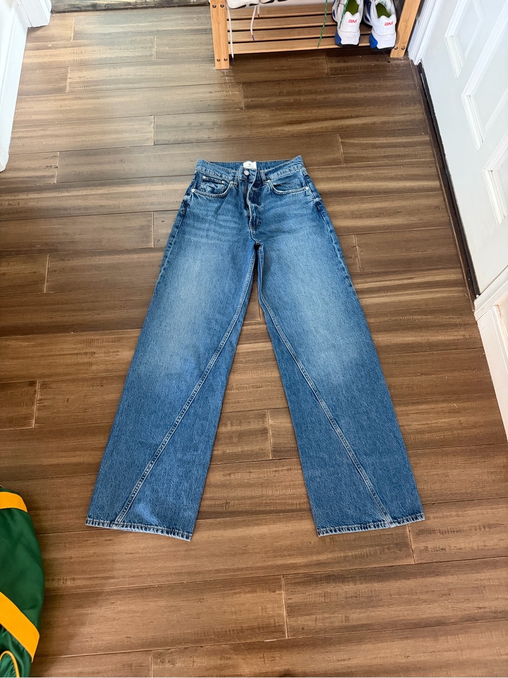Anine Bing Brie High-Rise Wide Leg Jeans - Picture 4 of 6